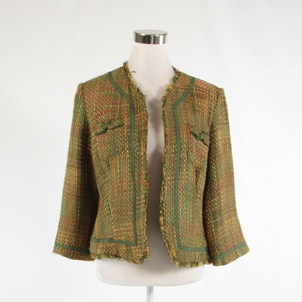 Green orange TRUE MEANING blazer jacket L